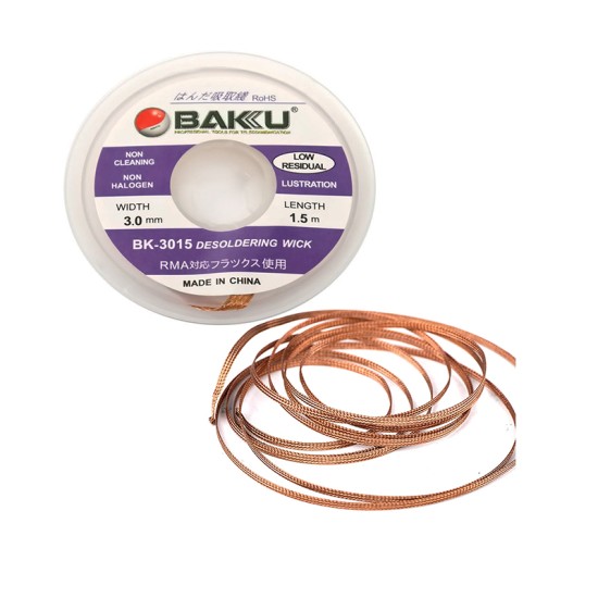 Baku Desoldering Wick Wire BK-3015 3.0mm/1.5m